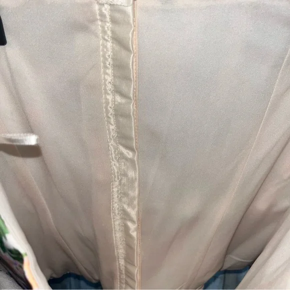 Zara Floral Corset Top XS Cream Pastel Blogger Favorite Bustier Coquette Style - Picture 6 of 10